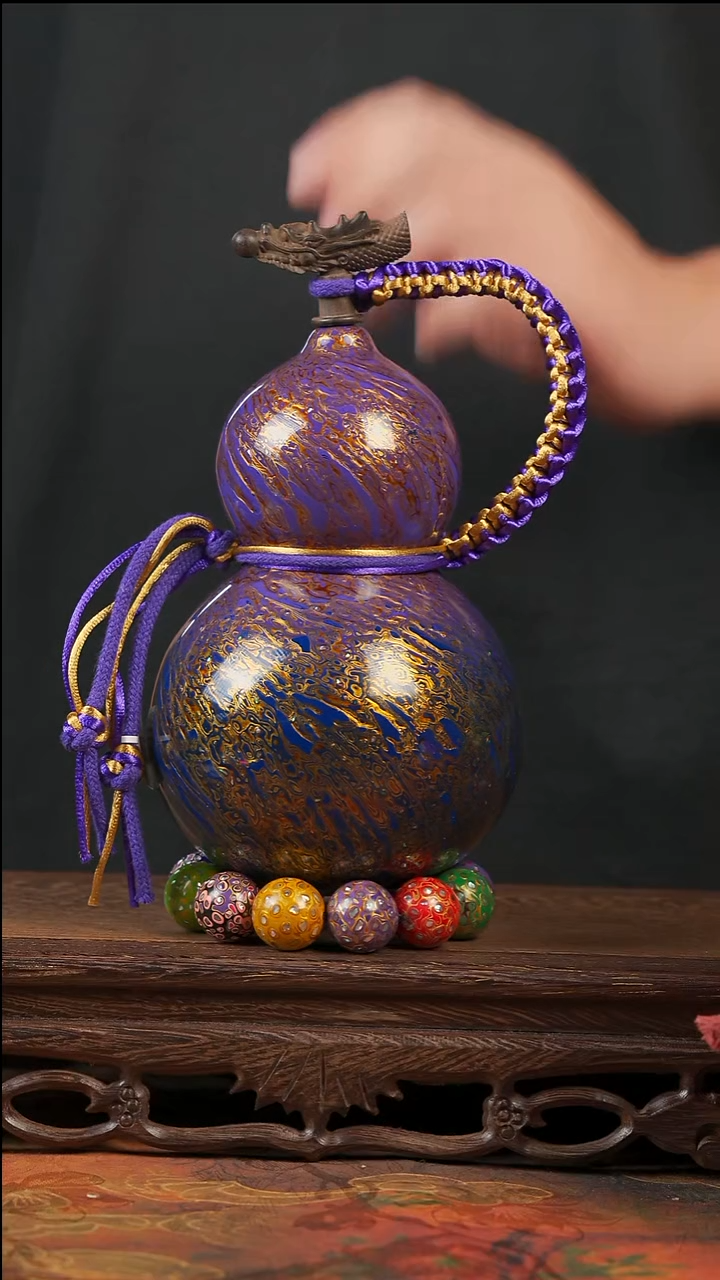 WA131漆艺酒葫芦不包手串