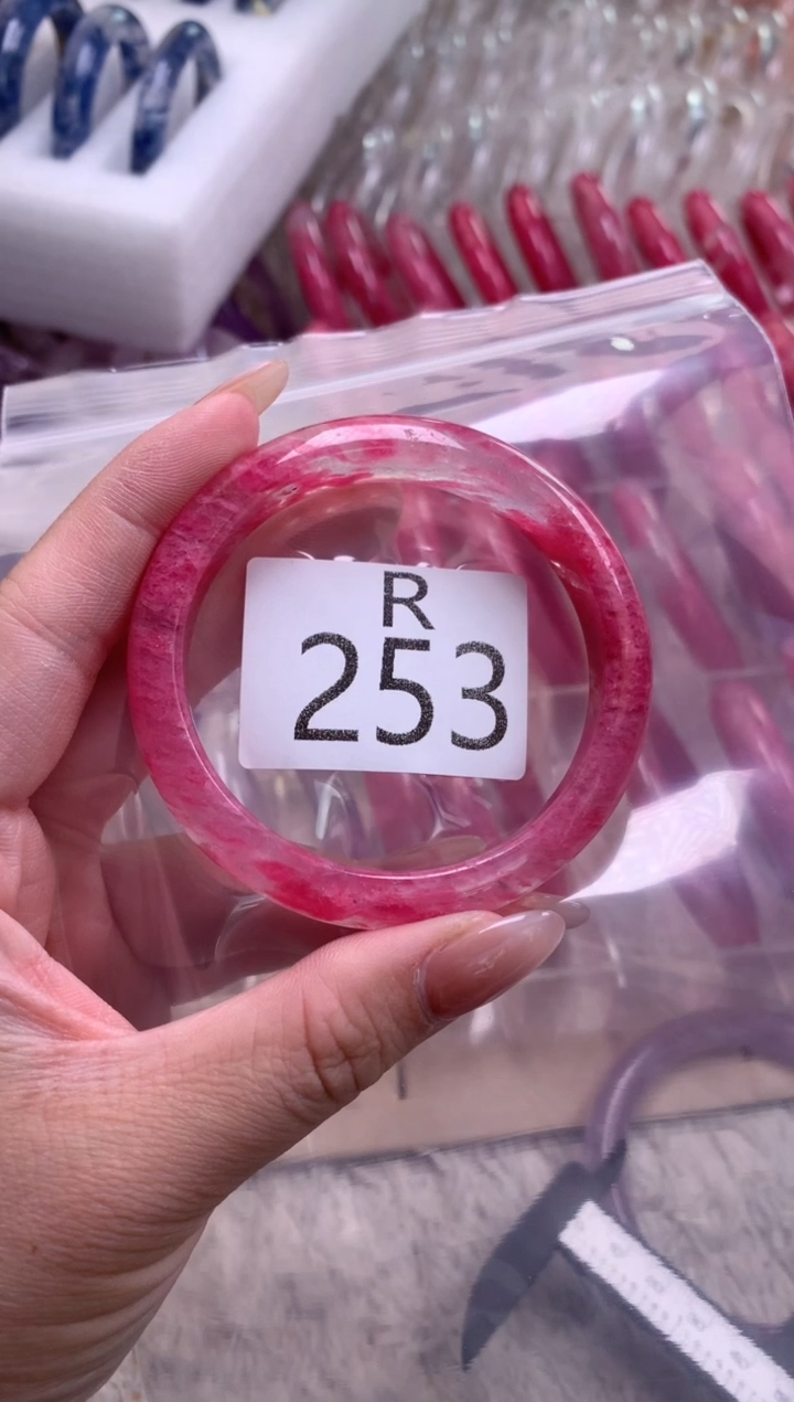 水晶珠宝半成品未镶嵌静***ζ水晶手镯253-55