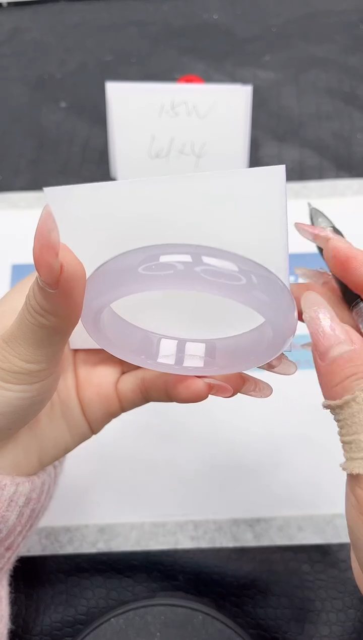 【闪购商品】石英质玉手镯未镶嵌L154-54.2