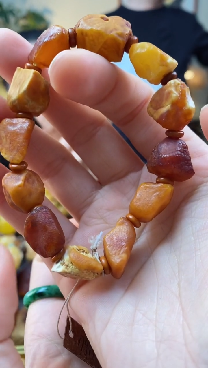 【闪购商品】琥珀手串未镶嵌手串