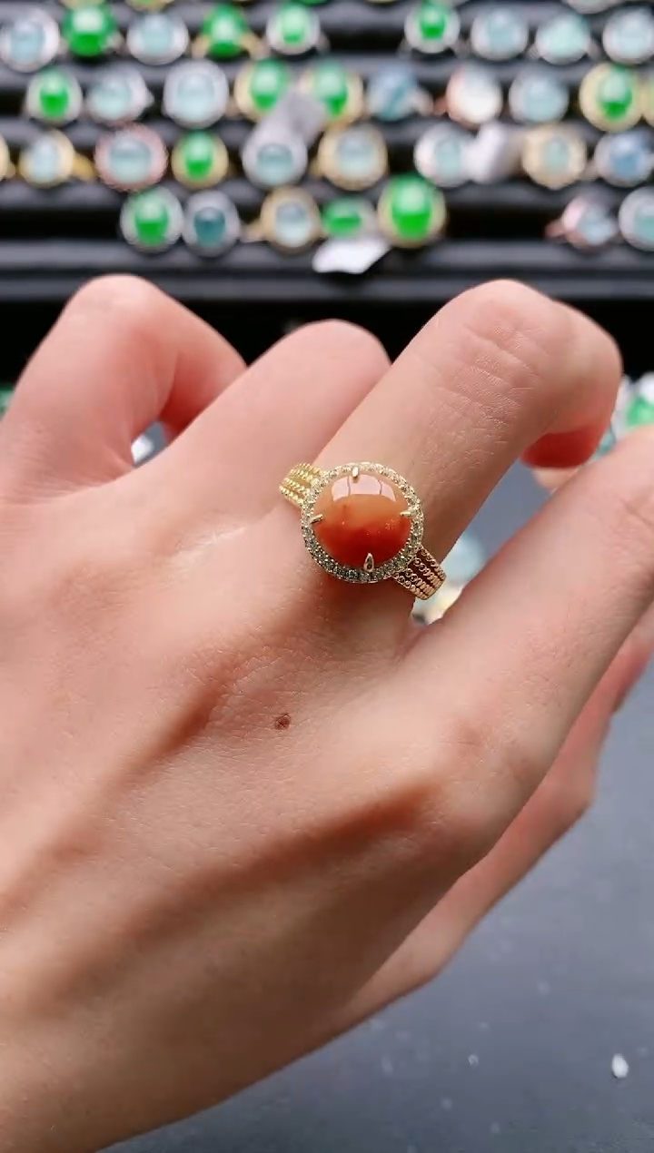 【闪购商品】翡翠戒指银S925镶嵌111111