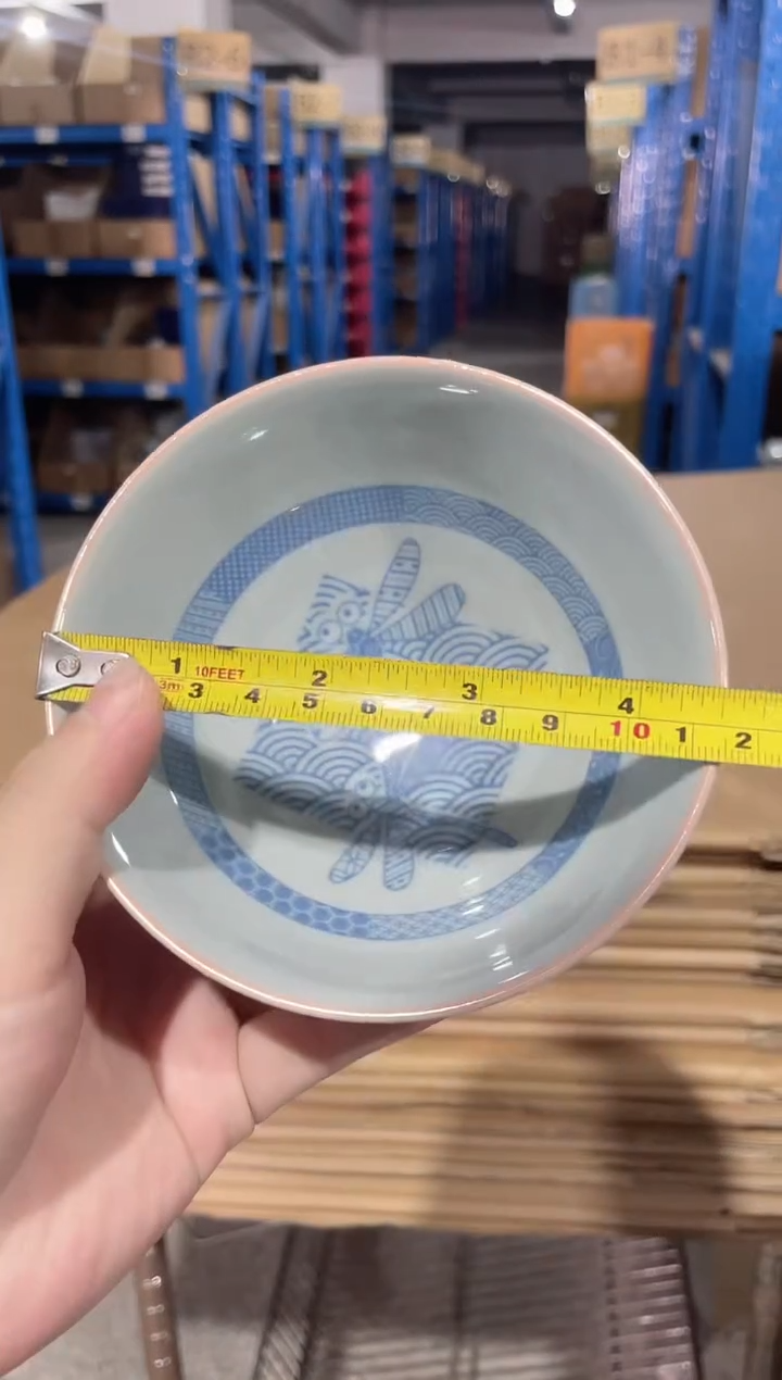 陶瓷蜻蜓4.5英寸米饭碗