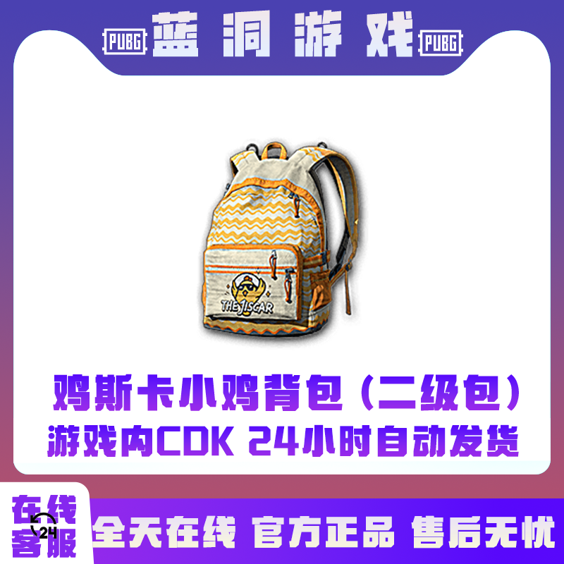 PUBG绝地求生鸡斯卡小鸡背包二级包充值CDK激活码兑换码