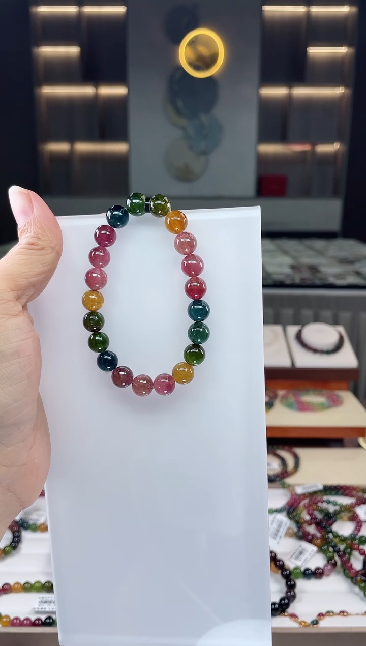 单圈手串未镶嵌碧玺（多样性发一条）Q