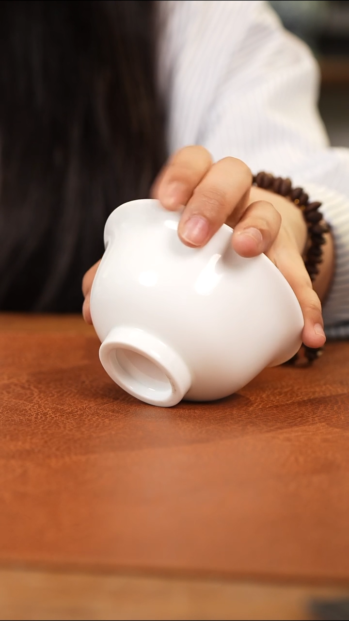 杯景德镇手工白胎-压手杯