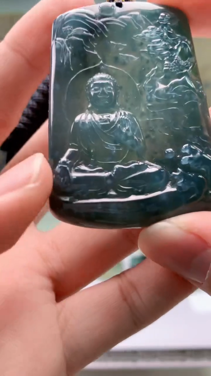 【闪购商品】定制翡翠未镶嵌4917bb-毛货挂件57