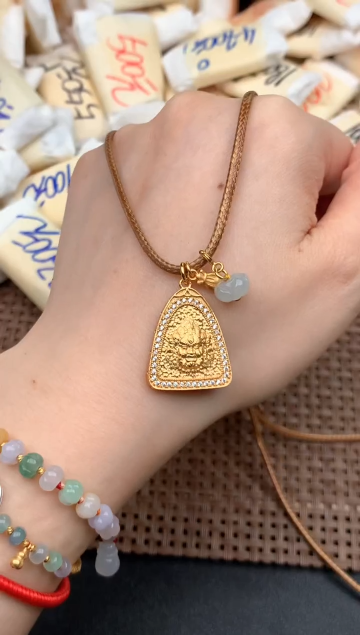 银S925镶嵌挂件翡翠多样性发货（发一个）