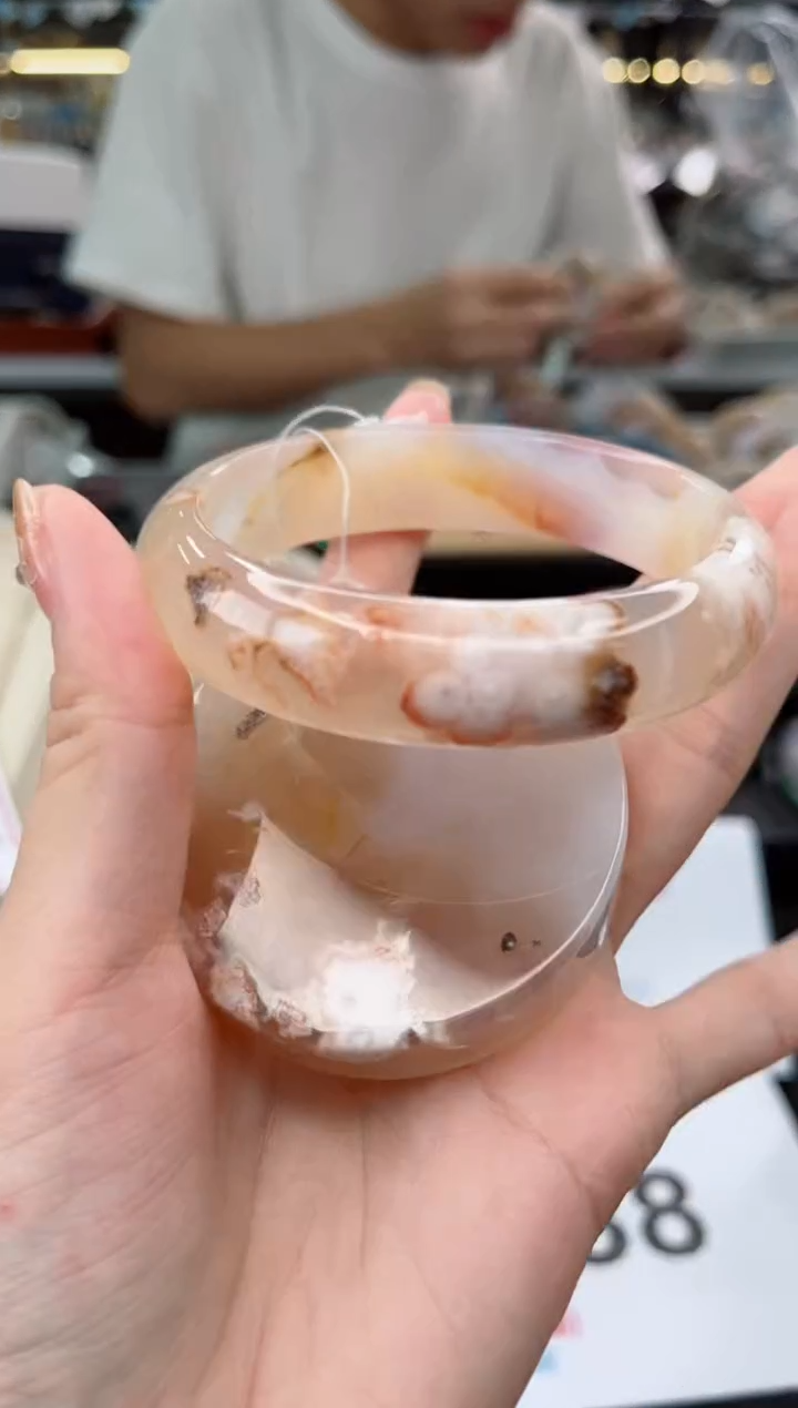 【闪购商品】石英质玉手镯未镶嵌63圈口（赠品镯心）3427276