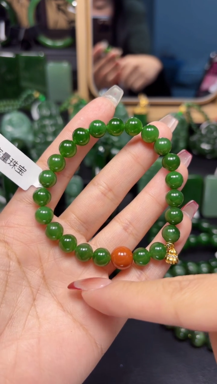 【闪购商品】和田玉（碧玉）手串未镶嵌1