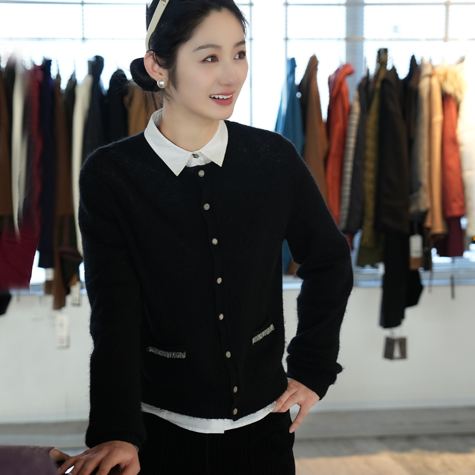 AMASS/阿玛施秋冬新款休闲圆领针织洋气时髦过冬内搭5499272女士