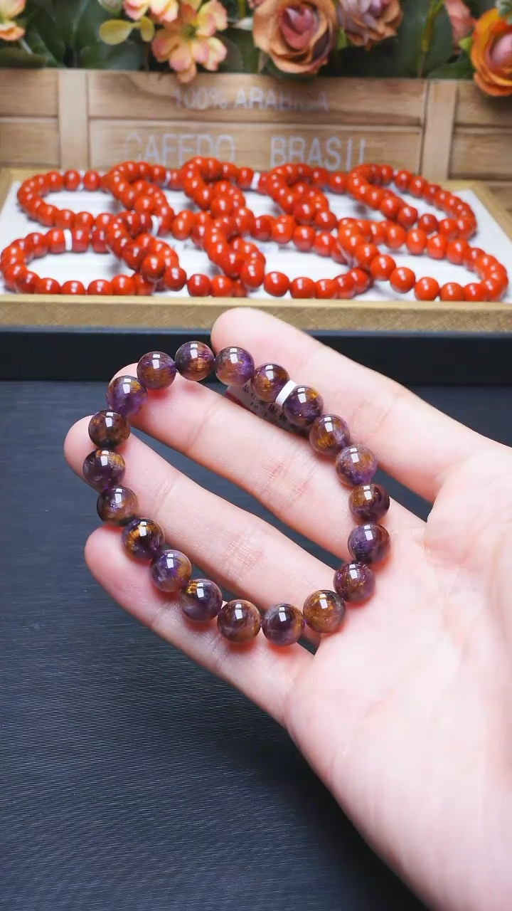 【闪购商品】水晶L022猫眼极光单圈约9mm未镶嵌多样性发其一