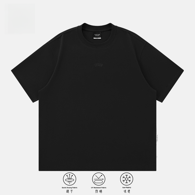 CLOTTEE by CLOT 刺绣标凉感防晒速干短袖T恤 基础系列