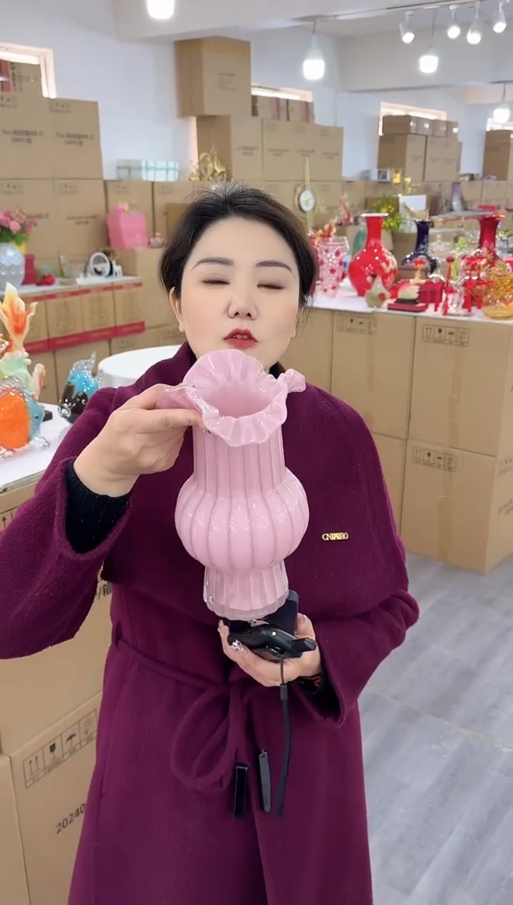 【闪购商品】琉璃椿年花器S-30晚