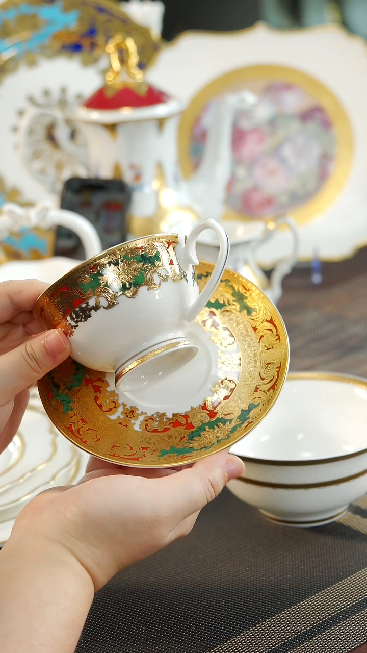 【闪购商品】瓷片200cc咖啡杯碟 福利价