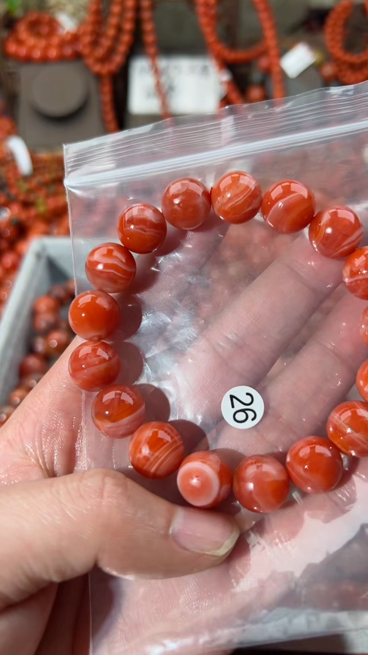 【闪购商品】南红玛瑙手串未镶嵌12+