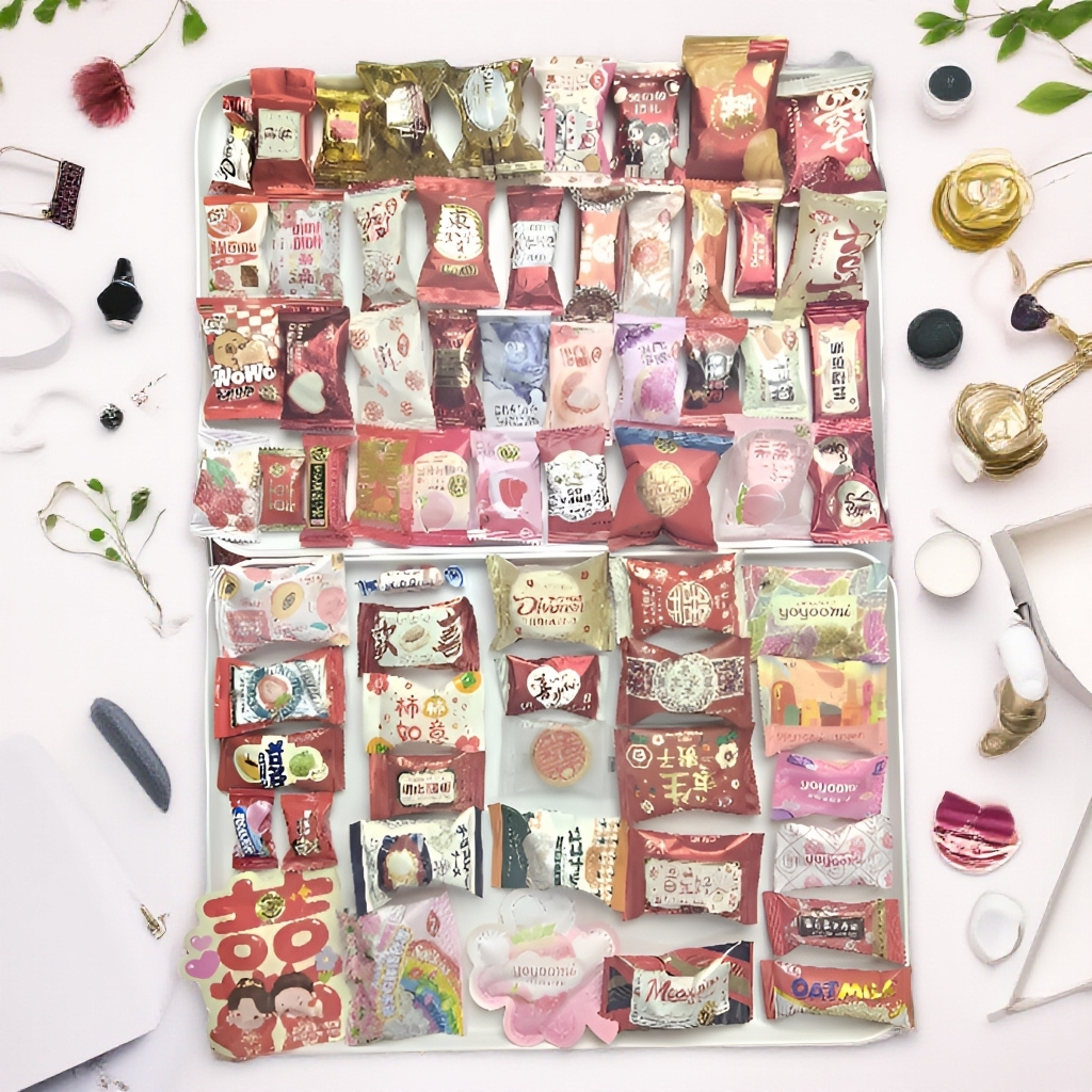 直播间搭配糖果试吃高端混合高档喜糖袋装2025新款爆款伴手礼