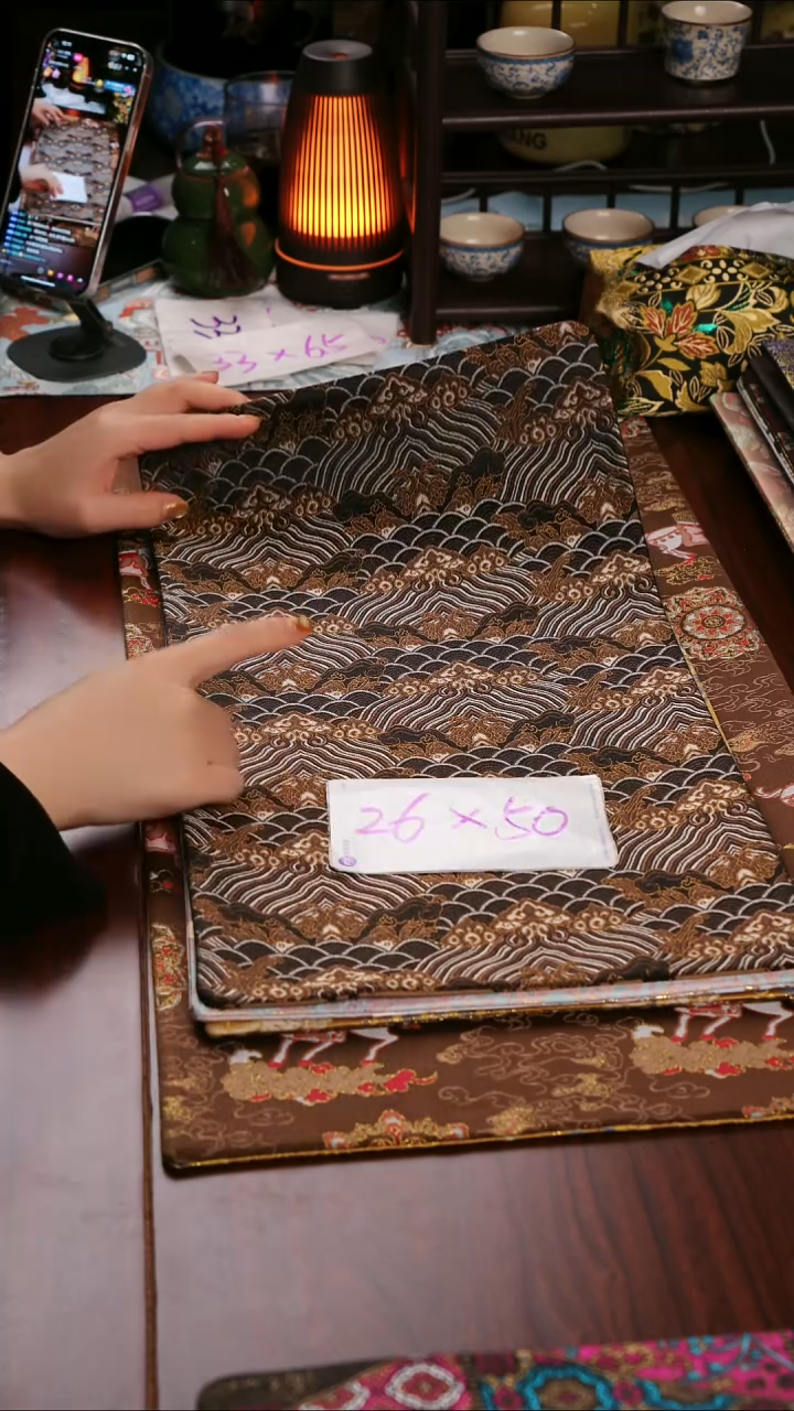 【福利祥云双面】中国风干泡织锦茶席26*50