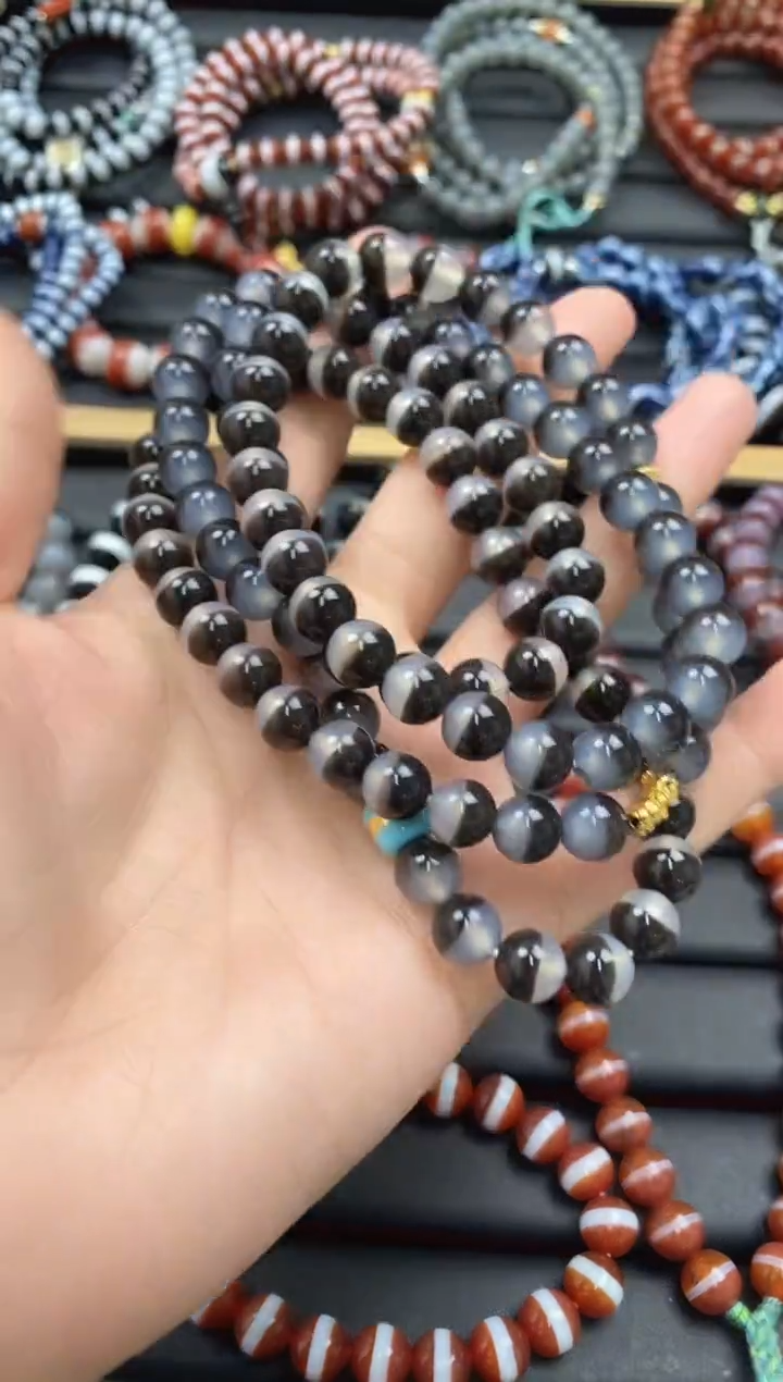 【闪购商品】玛瑙/玉髓108未镶嵌108粒