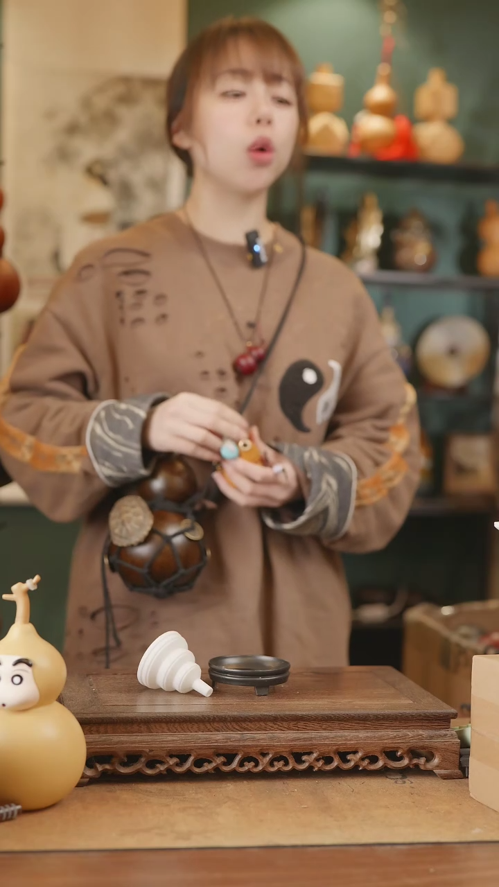 【闪购商品】145号精品天然大漆工艺防渗内胆酒葫芦~