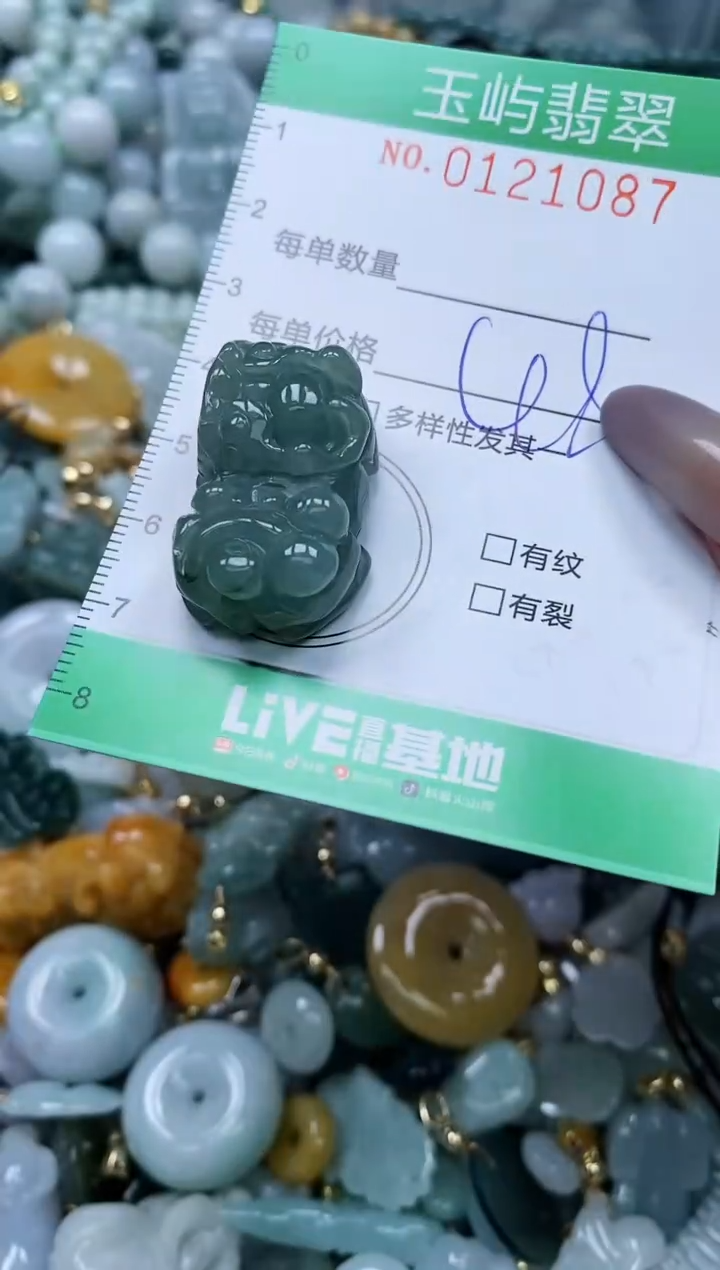 翡翠未镶嵌颈饰闪购0121087