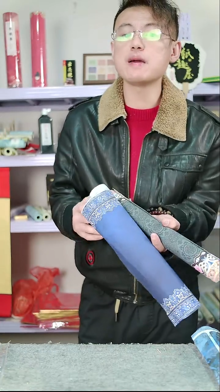 95g加厚绢布长卷 两款两卷 34*10m