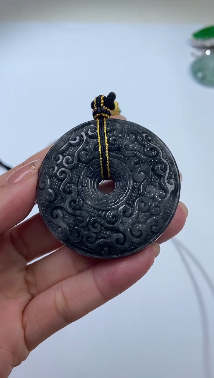 【闪购商品】翡翠未镶嵌挂件280476/平安扣  多样性一件发