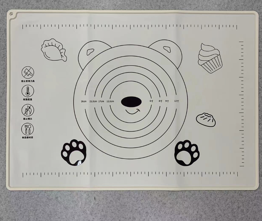 加厚硅胶垫揉面垫防水家用案板烘培和面垫擀面垫面案板防滑小号款