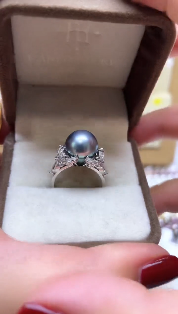 【闪购商品】海水珍珠戒指银S925镶嵌1