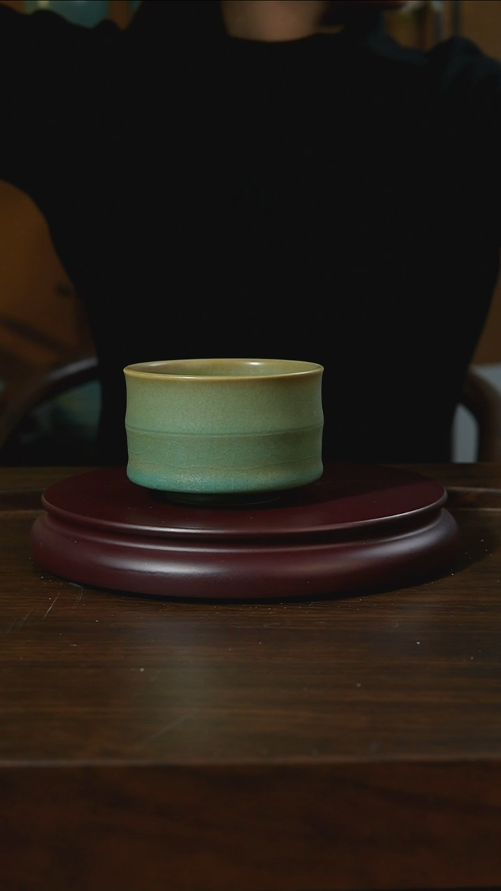 杯子瓷根**茂汝州原产地原矿仿古老釉q