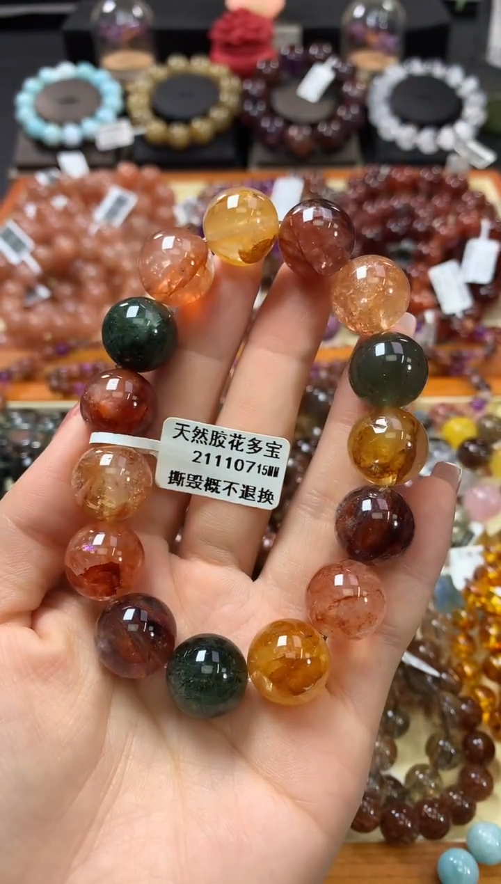 未镶嵌手串水晶15*