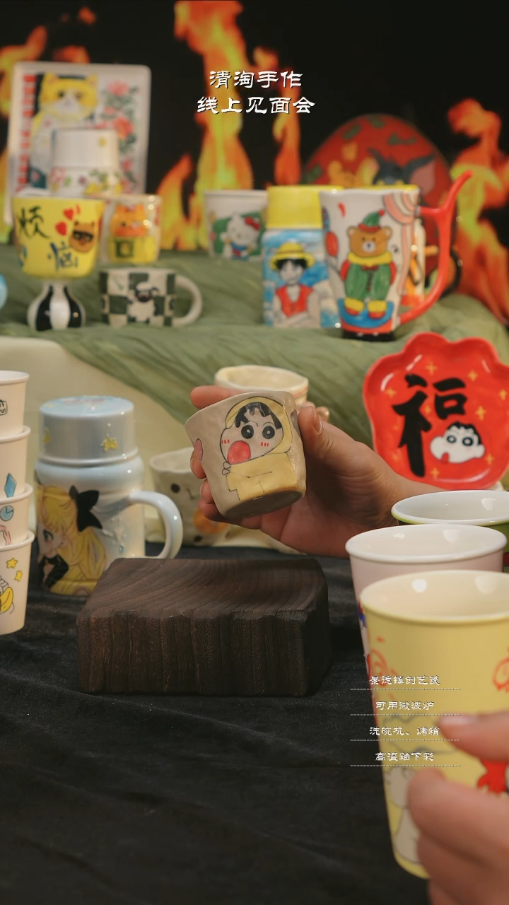 【闪购商品】摆件亲工手绘陶瓷-