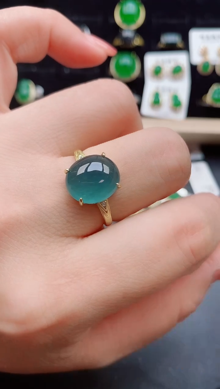 【闪购商品】翡翠戒指银S925镶嵌212121