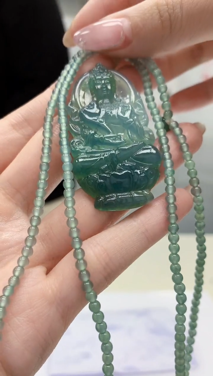 【闪购商品】定制翡翠未镶嵌5145jw-毛货挂件赠珠链111