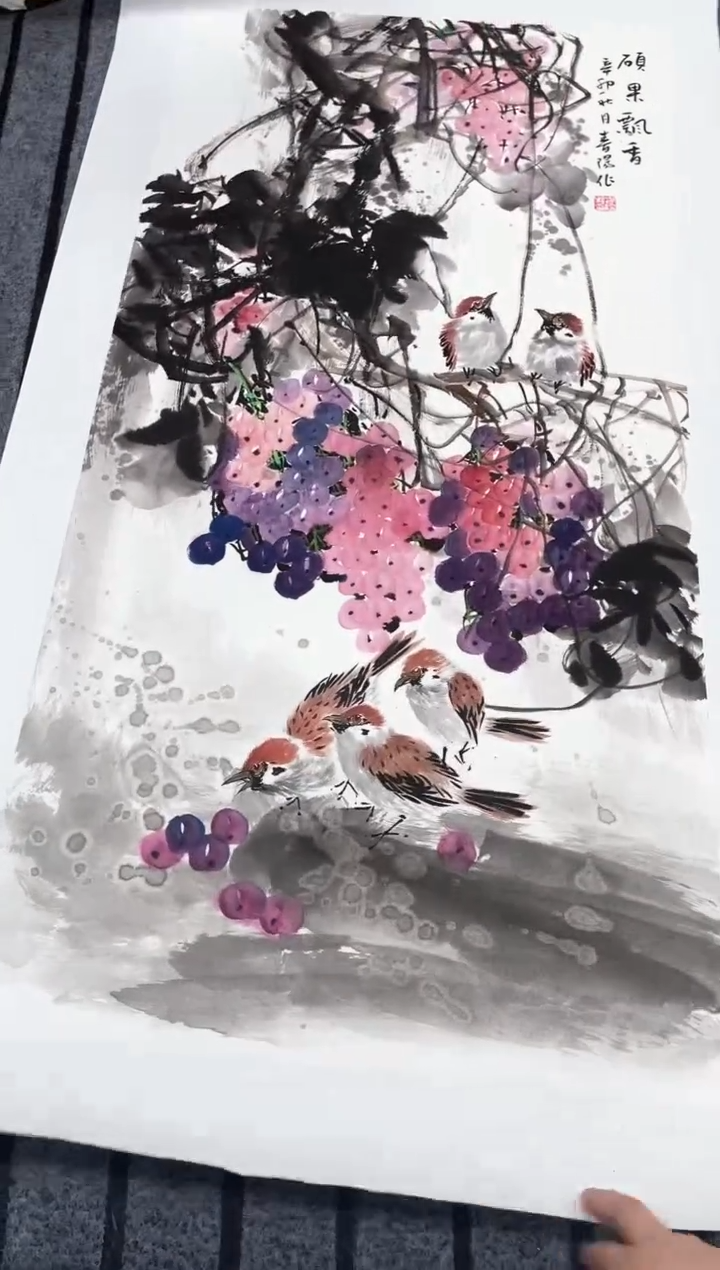 精品国画花鸟作品