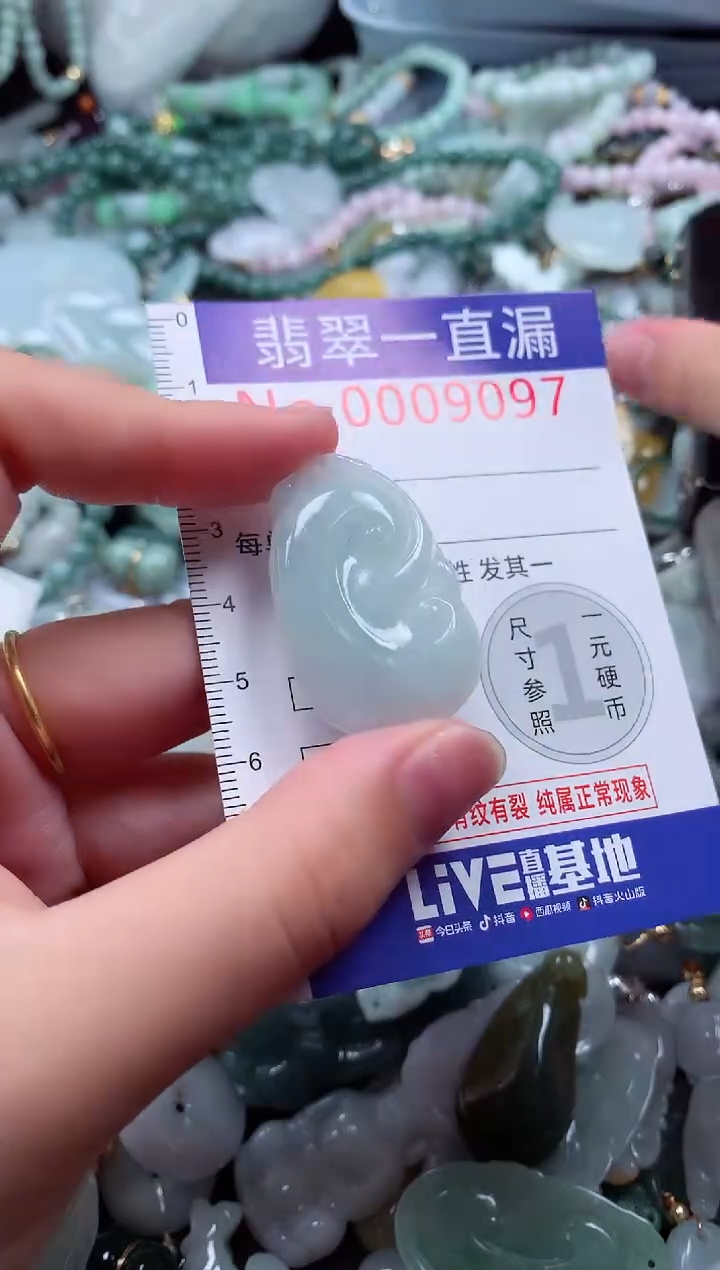 翡翠未镶嵌吊坠(不含链)9097