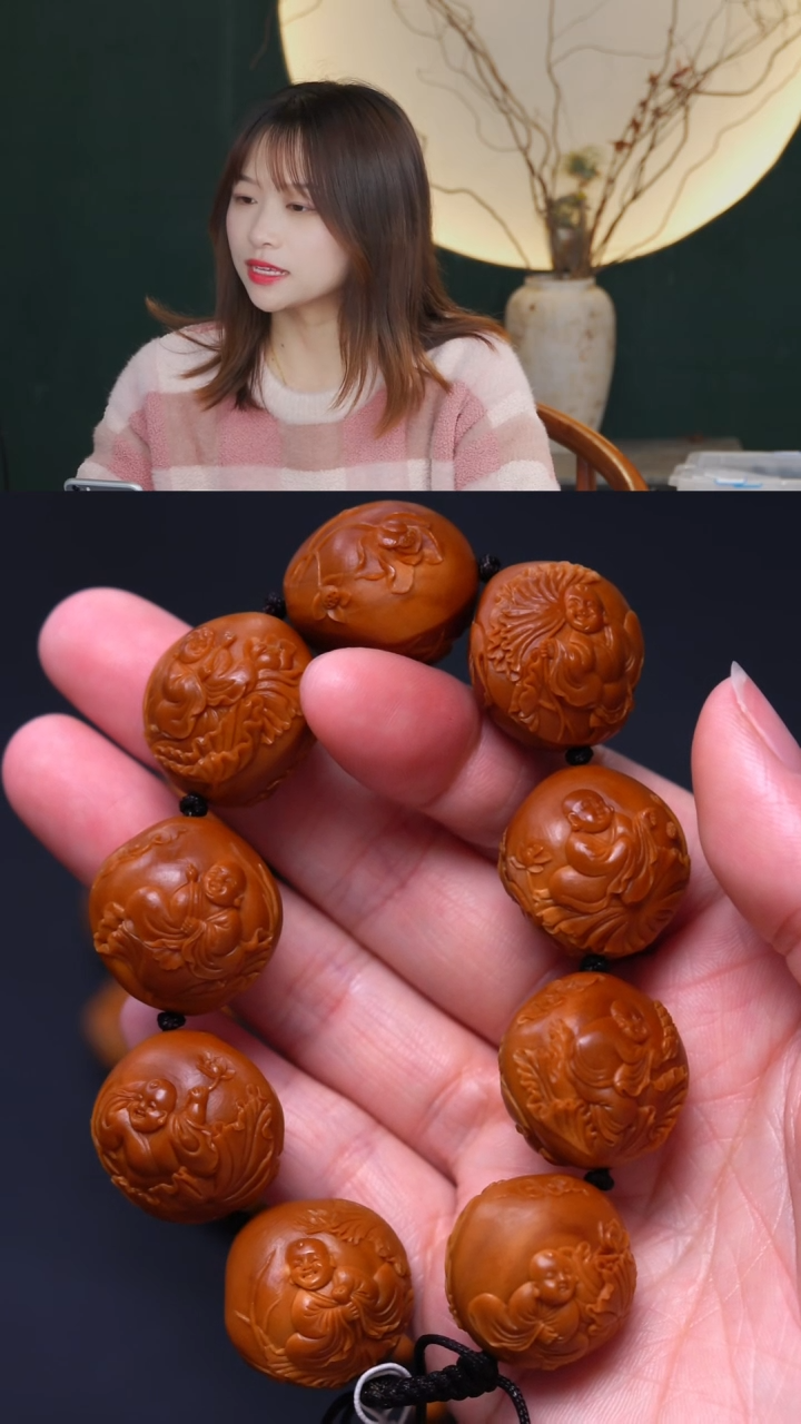 【闪购商品】橄榄核手串/手链荷叶童子弥勒