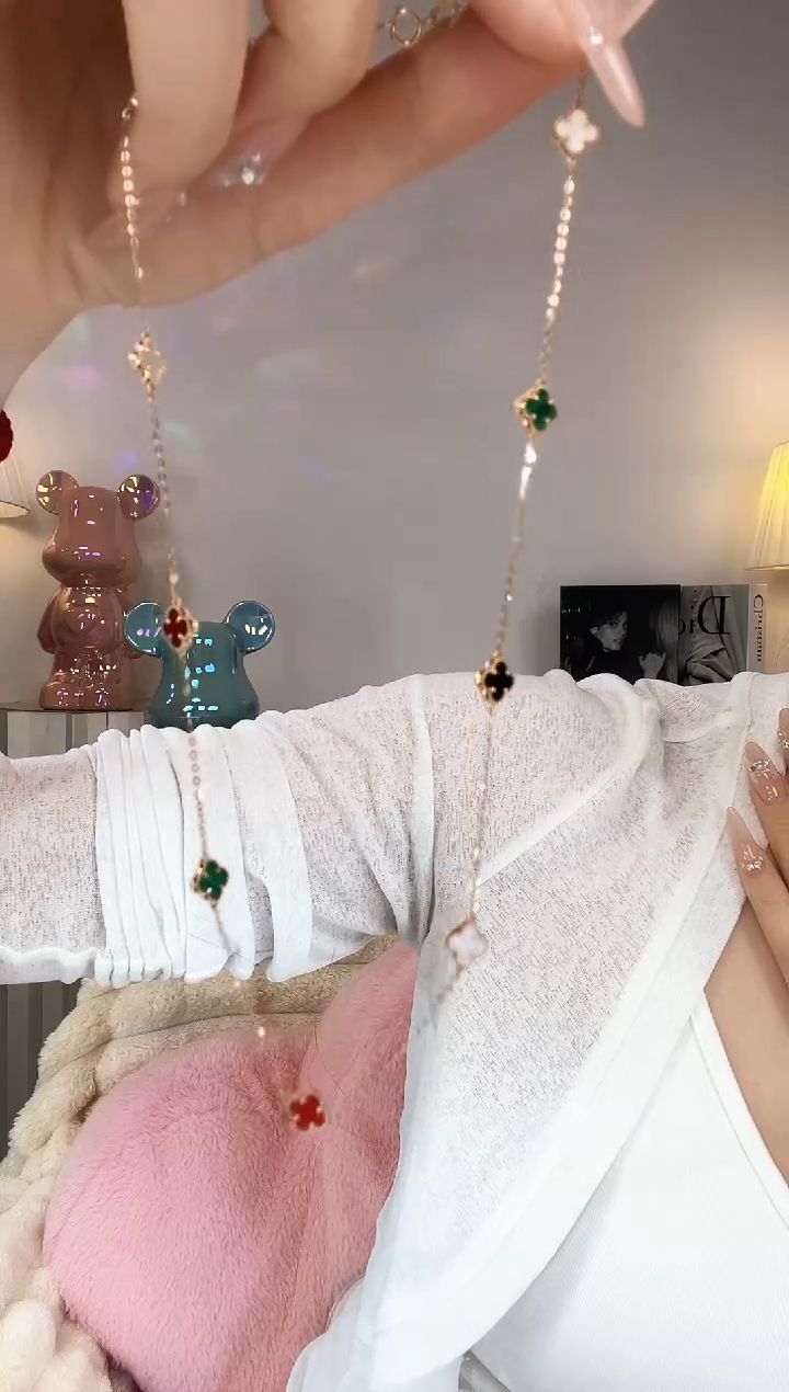 【闪购商品】玛瑙/玉髓颈饰18K金镶嵌18K彩色项链