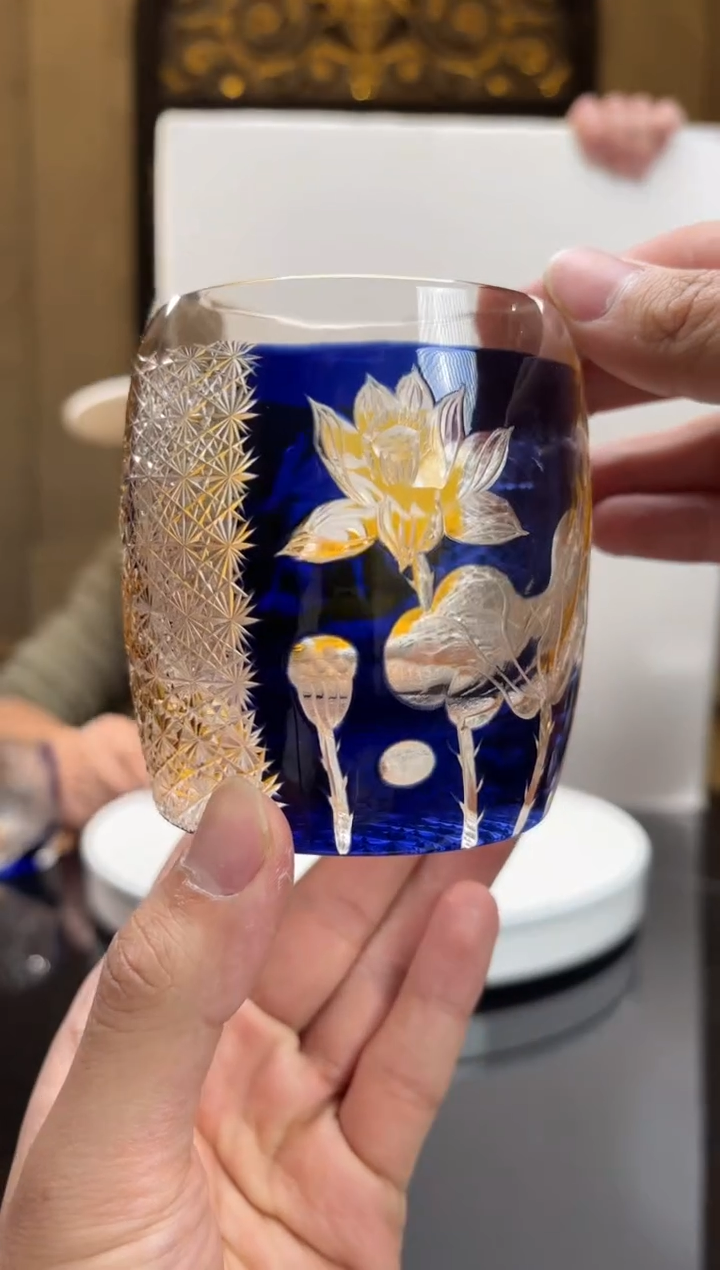 【闪购商品】摆件鱼刻面杯子一只