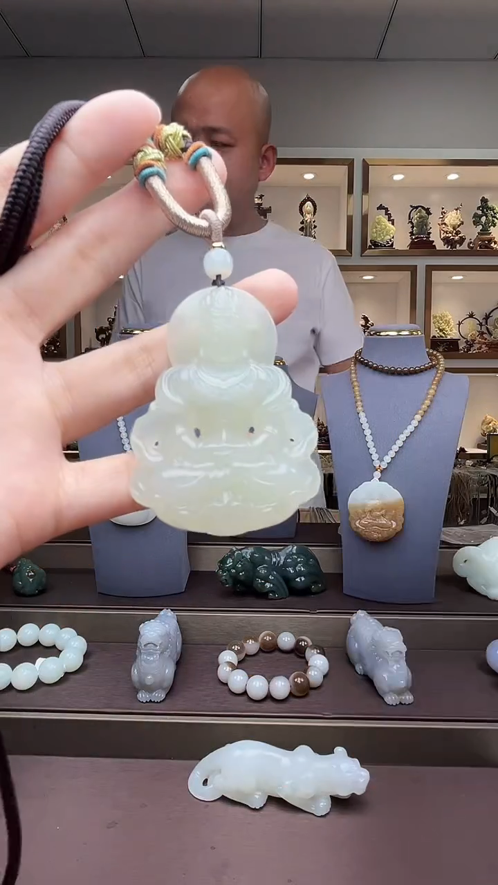 和田玉未镶嵌挂件苏