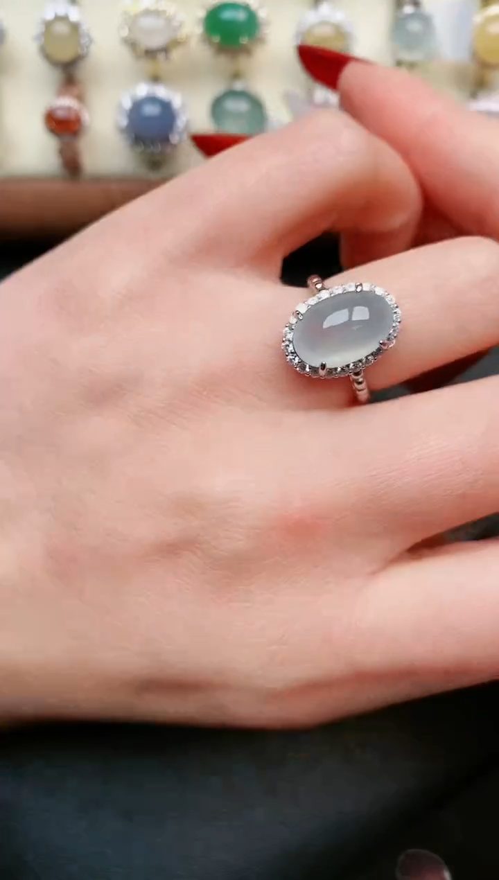 【闪购商品】翡翠戒指银S925镶嵌.....