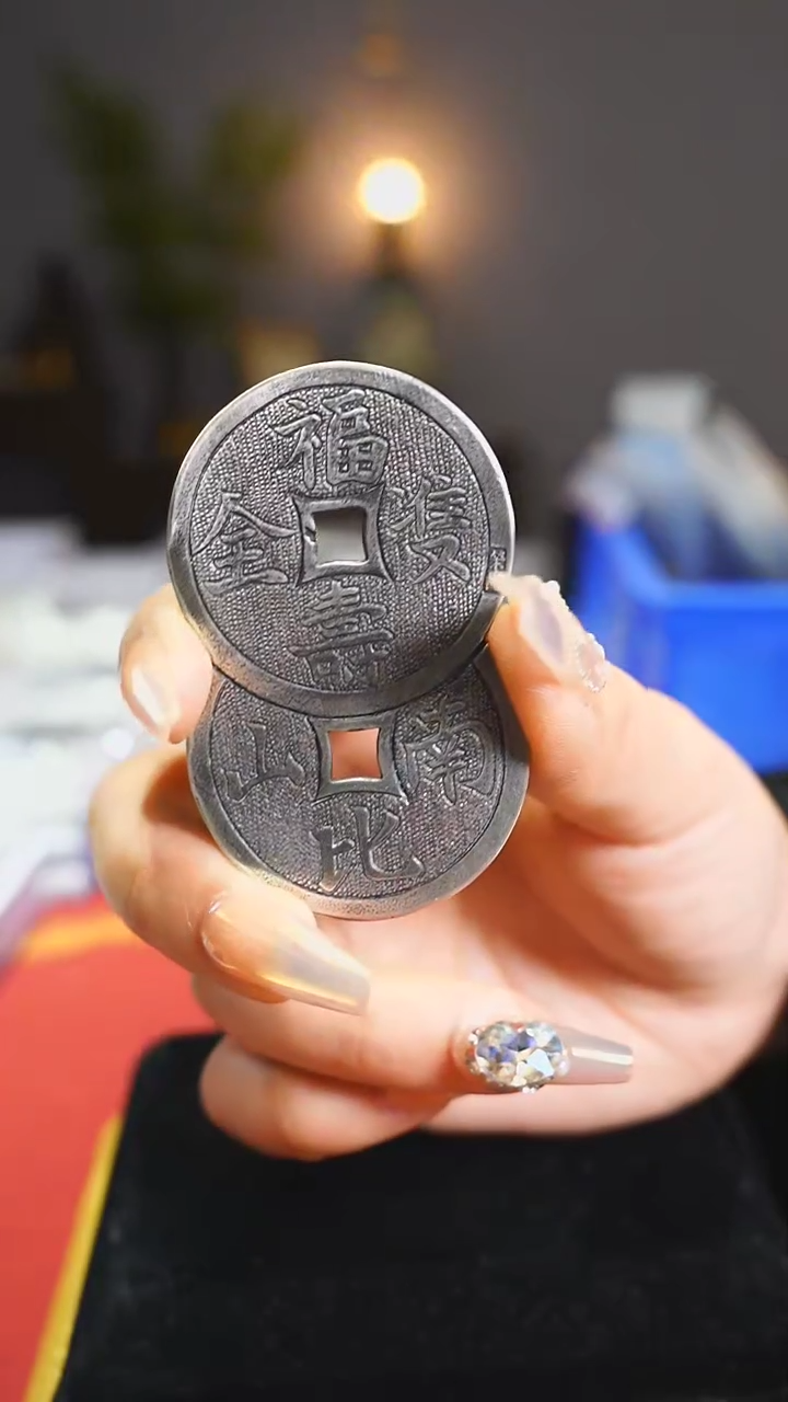 【闪购商品】铜福寿双全寿比南山6cm/0851