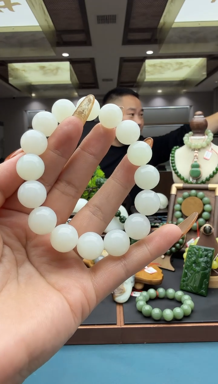 未镶嵌手串和田玉yjk
