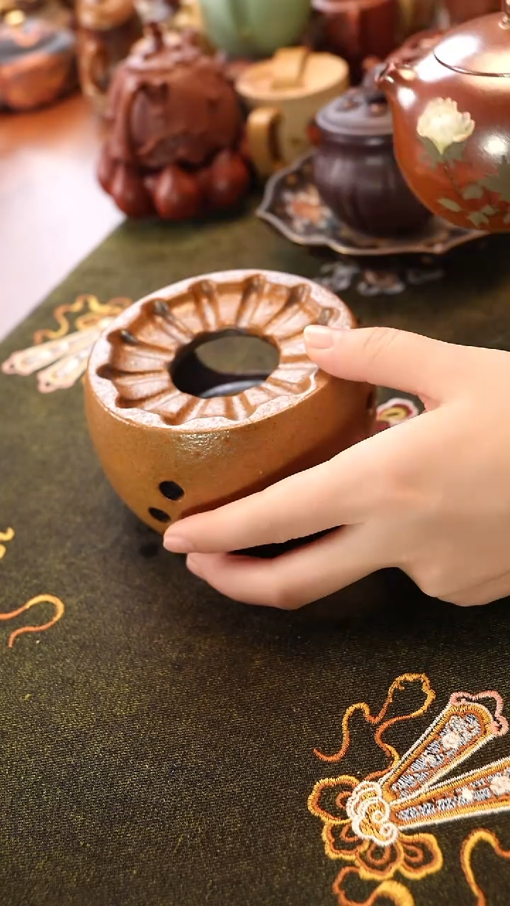 茶壶紫砂柴烧温茶炉