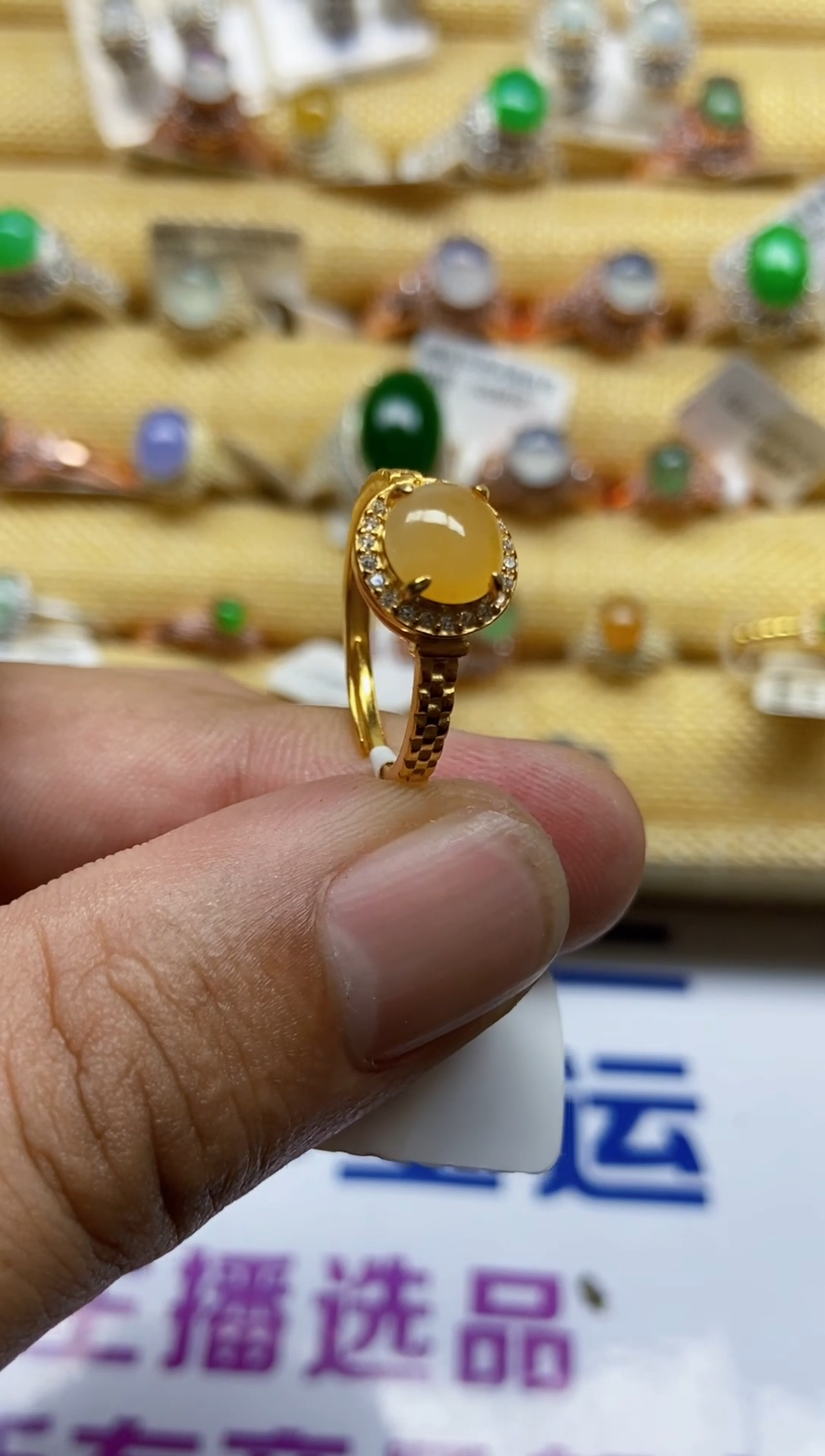 【闪购商品】翡翠戒指银S925镶嵌0000