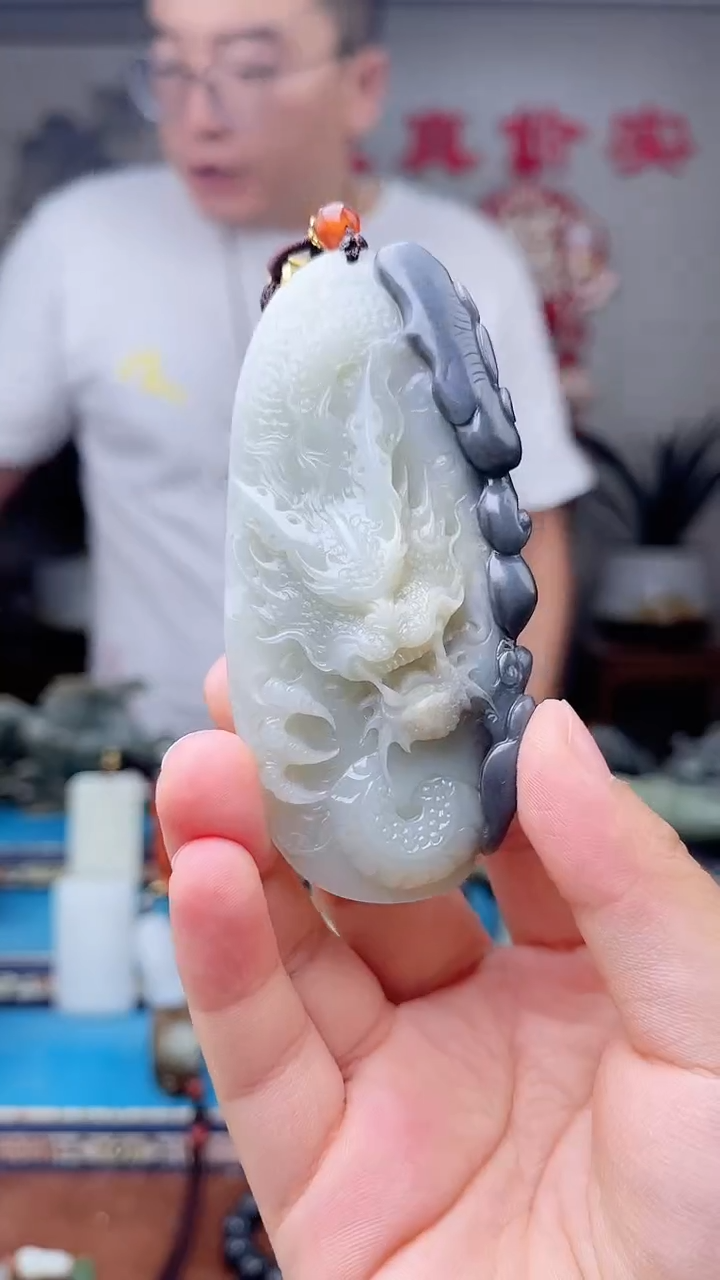 和田玉未镶嵌挂件1