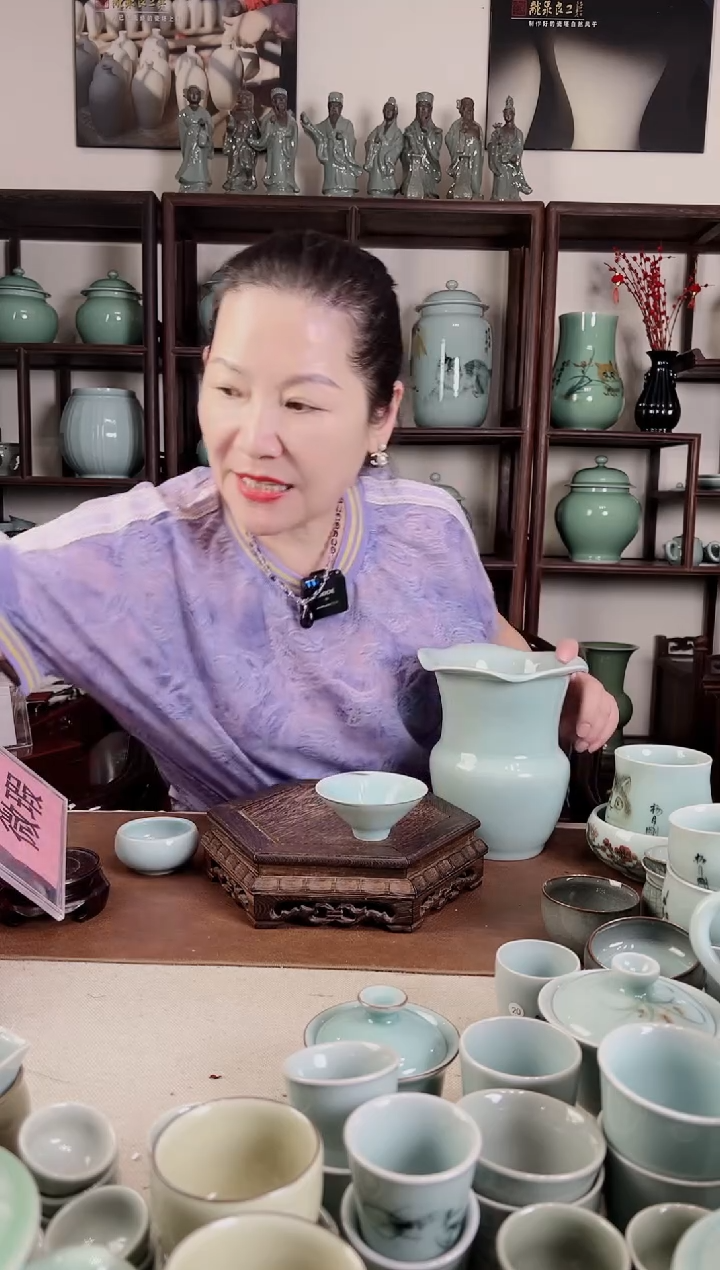 纯手工 绞胎 斗笠杯