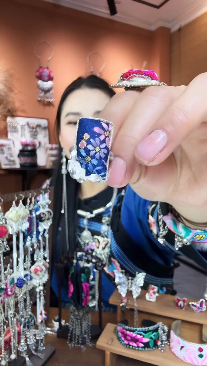 【闪购商品】刺绣纯手工民族风戒指