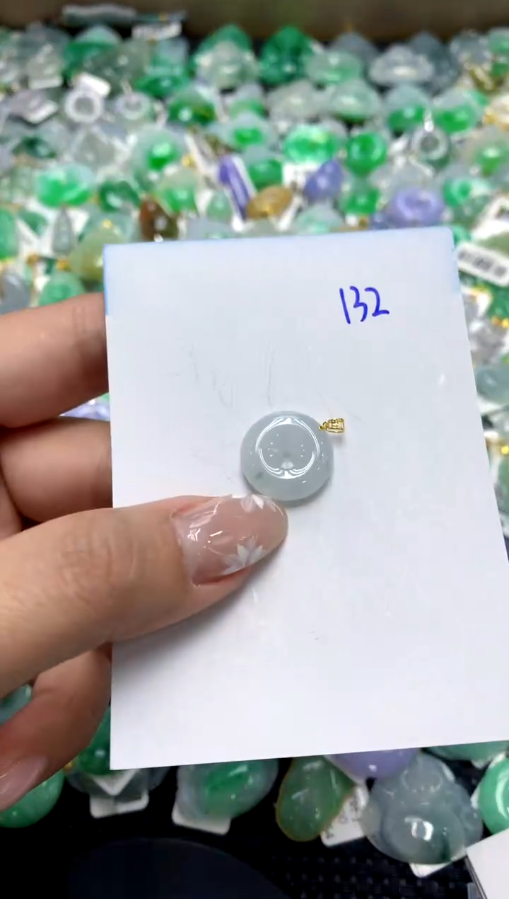 【闪购商品】翡翠颈饰18K金镶嵌111111111111111111