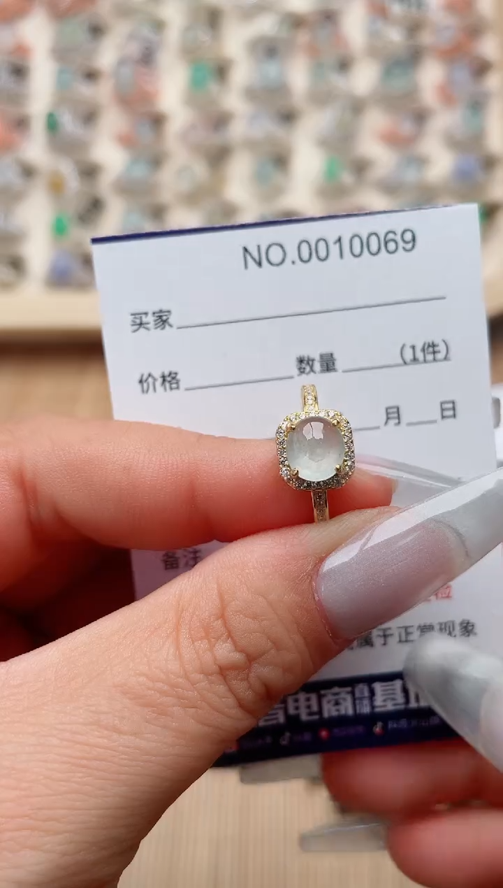 【闪购商品】翡翠戒指银S925镶嵌·