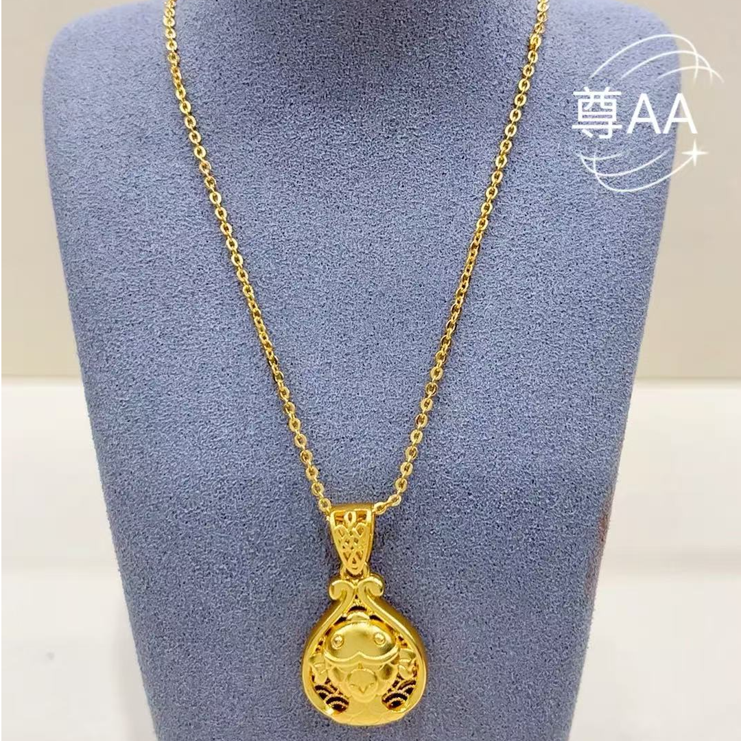  尊AA*花丝锦鲤平安扣吊坠 好运连连挂坠    t7031